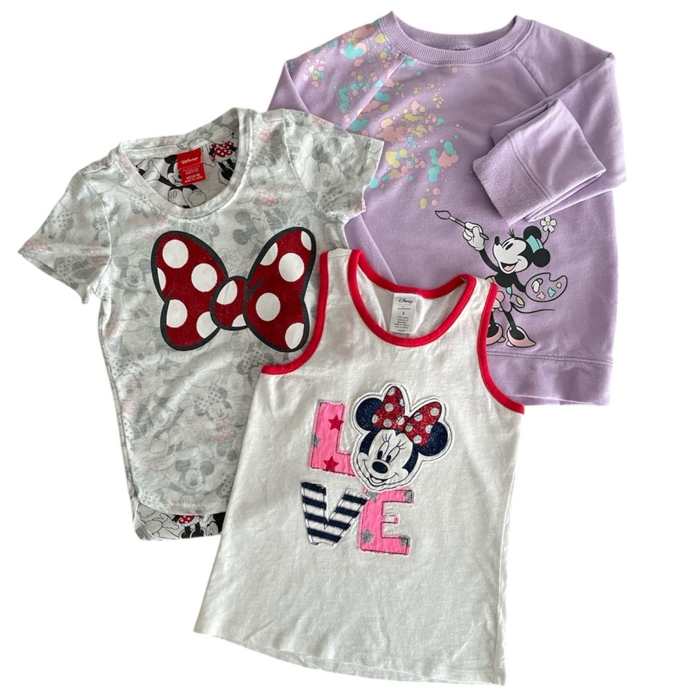 Bundle of 3 Jumping Beans/Disney Minnie Mouse Shirts & Sweatshirt